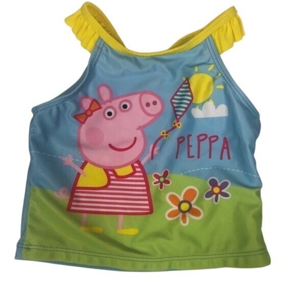 Peppa Pig Girls 1 Piece Tankini Swimsuit 4T